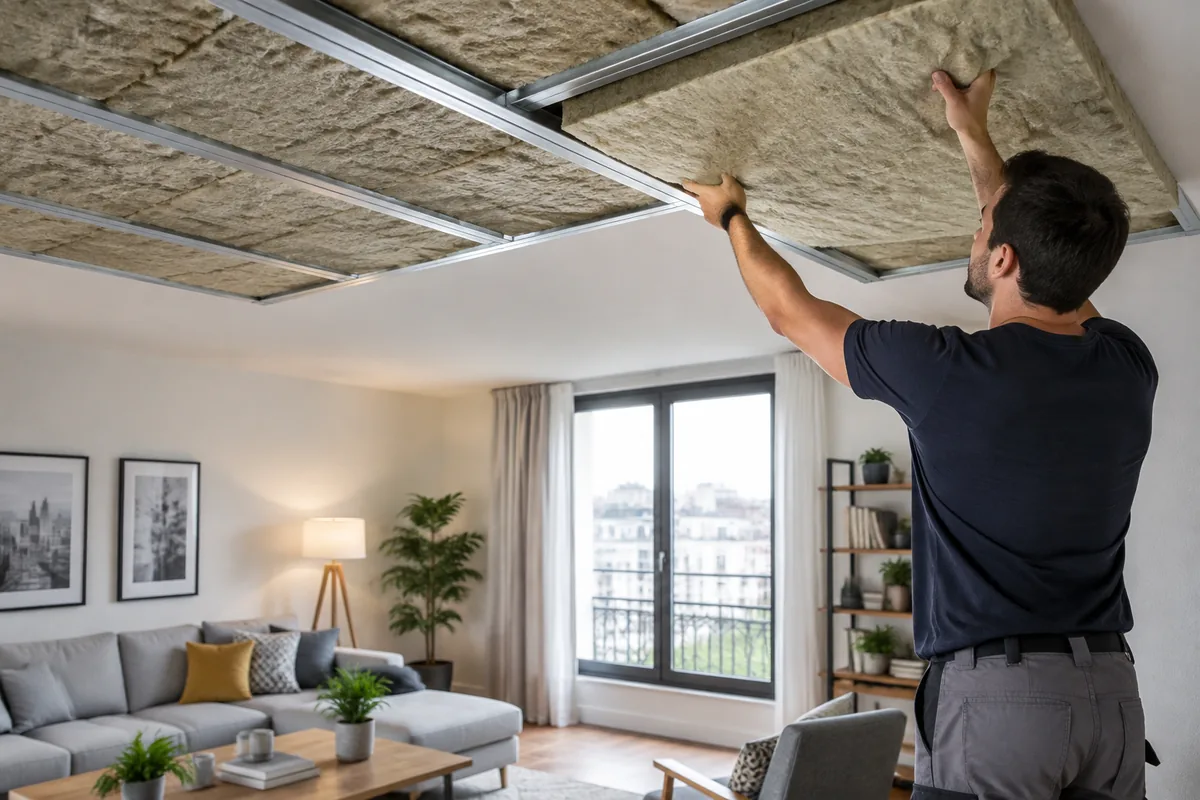 Comment choisir un isolant phonique pour un plafond d’appartement