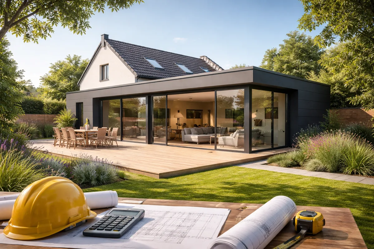 Quel est le budget à prévoir pour une extension de maison avec un permis de construire ?