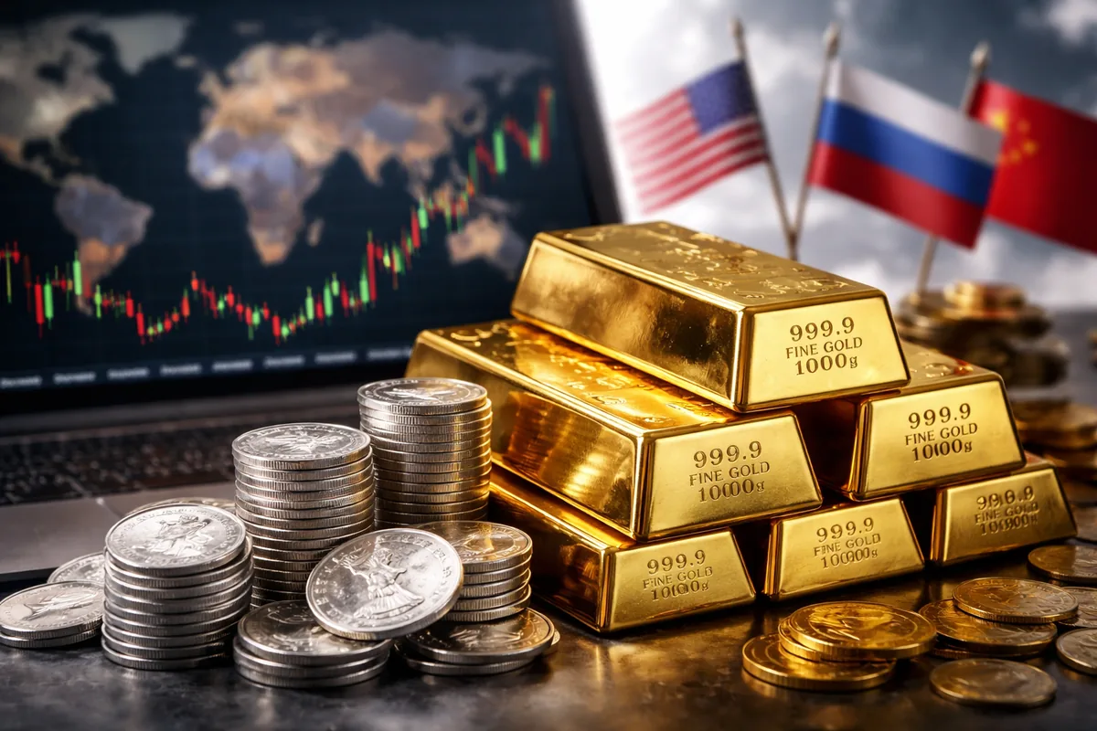 Comment le cours de l'or et de l'argent est-il influencé par les événements géopolitiques ?